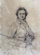 Jean-Auguste Dominique Ingres The Violinist Niccol Spain oil painting artist